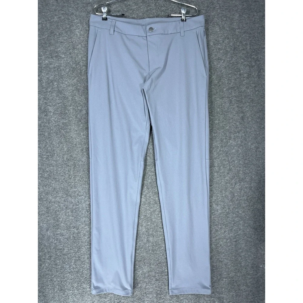 Lululemon Pants Mens 34x33 Gray Commission Classic Fit Warpstreme Chino